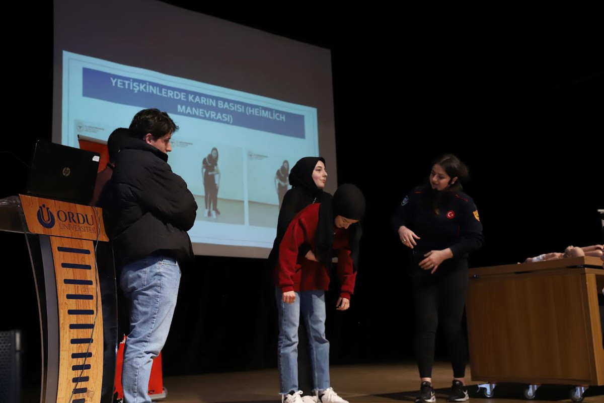 ORDU İTFAİYESİ TARAFINDAN ODÜ’DE İLK YARDIM EĞİTİMİ VERİLDİ